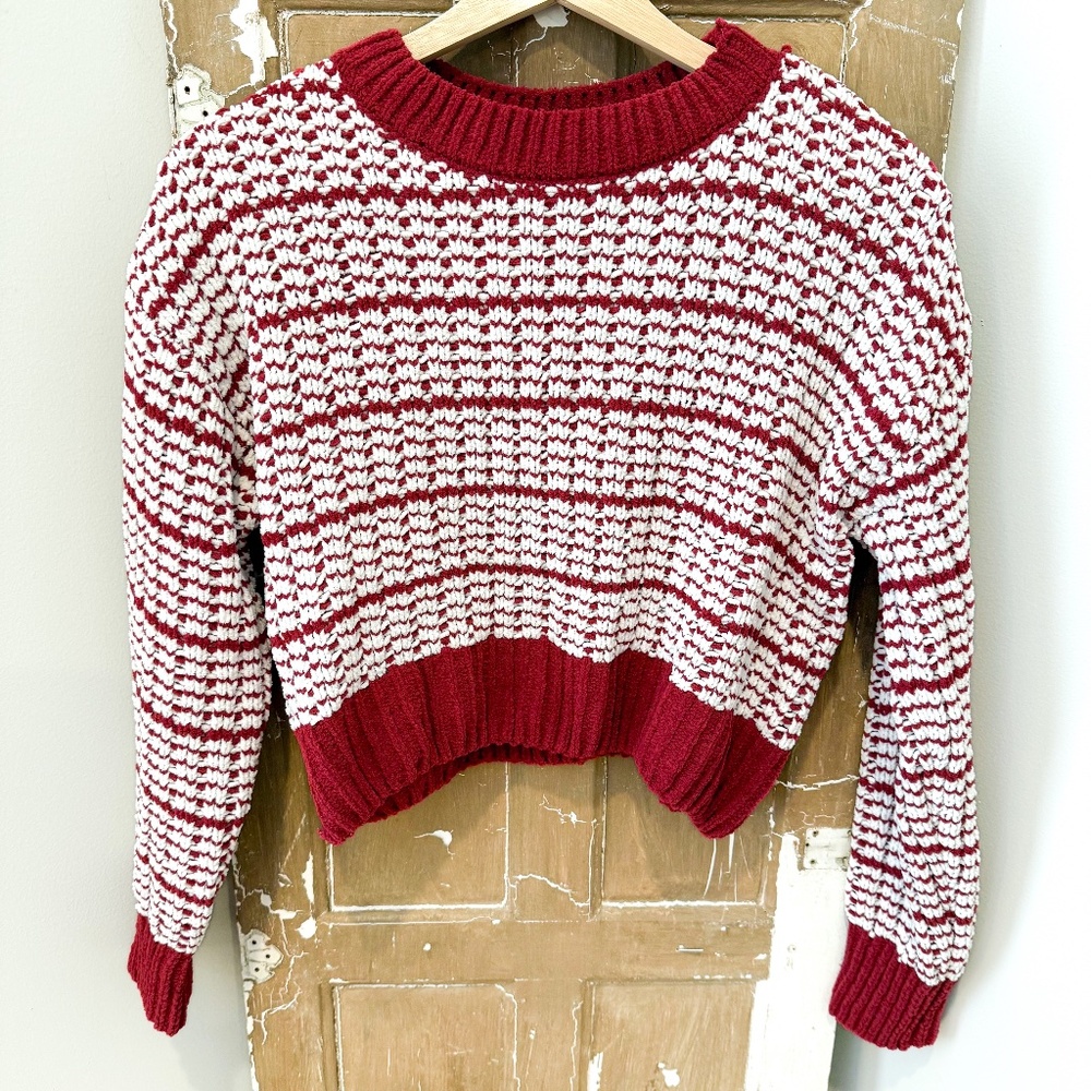 Basket Stitch Chenille Sweater